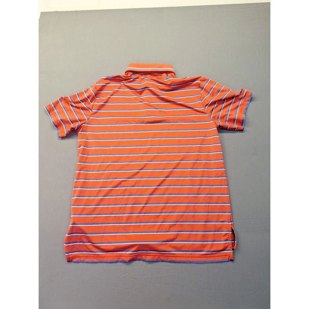 RLX‎ Ralph Lauren Polo Mens Large Red White Blue Striped Golf Preppy County Club